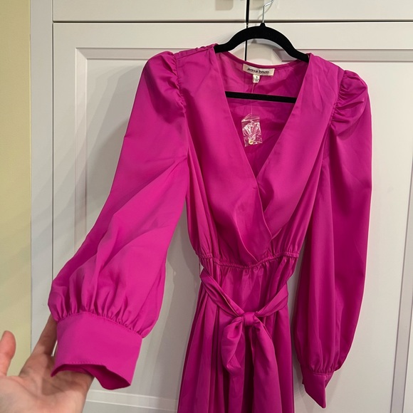 Hot Pink Midi Dress - Picture 3 of 7